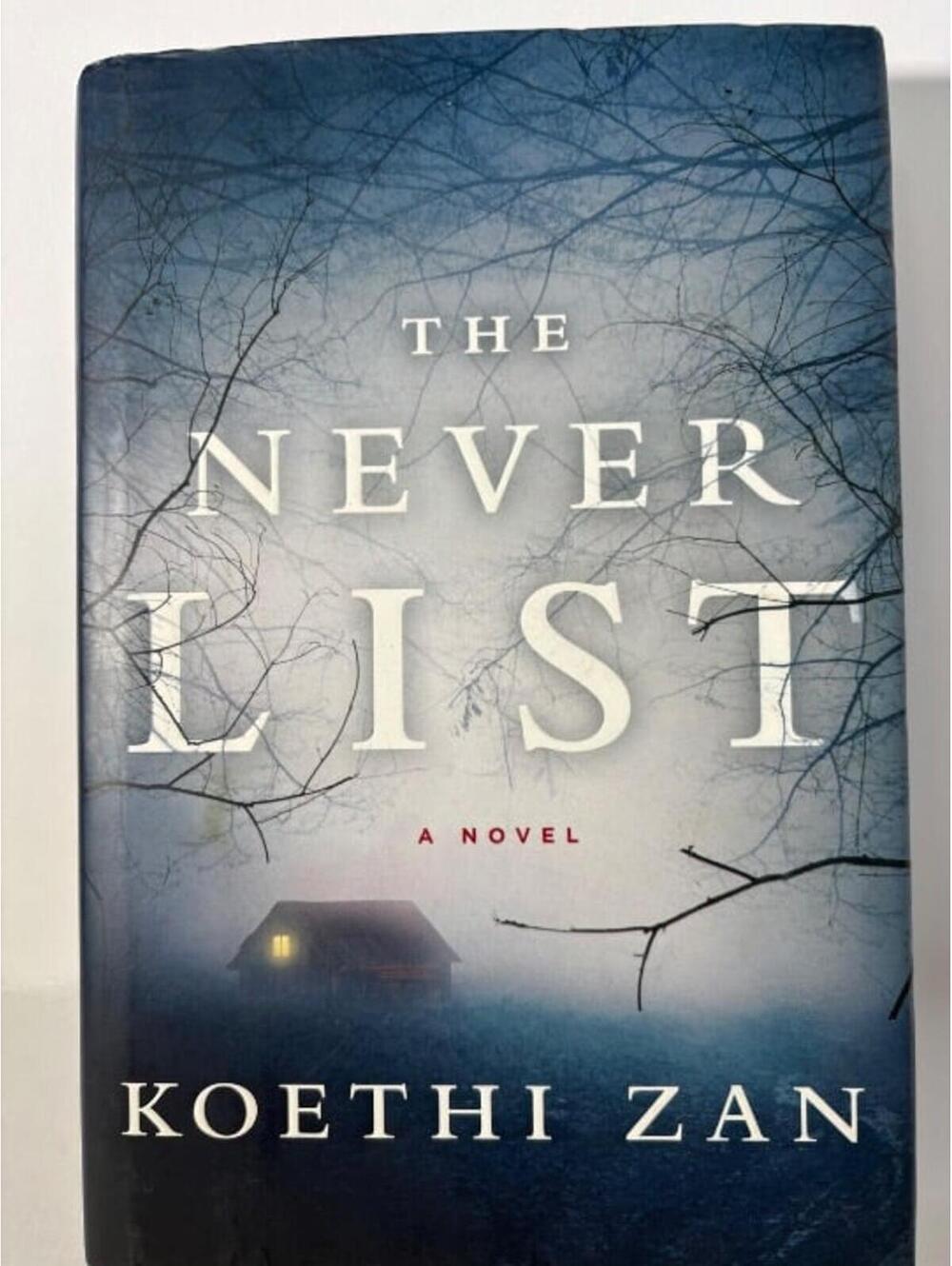 The Never List Koethi Zan Hardcover First Edition 1st Printing Thriller 2013